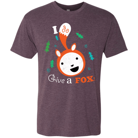 T-Shirts Vintage Purple / S Giving a Fox Men's Triblend T-Shirt