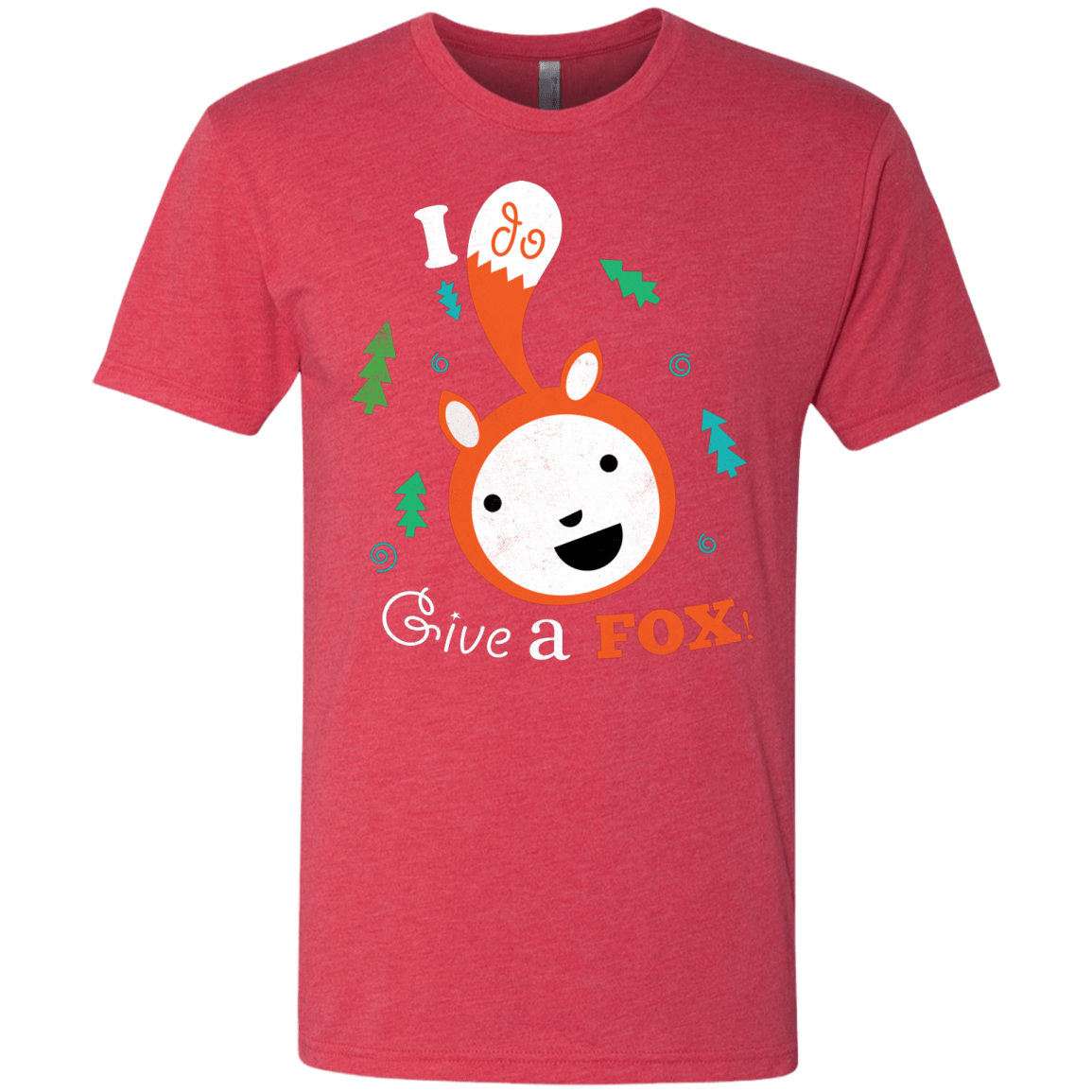 T-Shirts Vintage Red / S Giving a Fox Men's Triblend T-Shirt