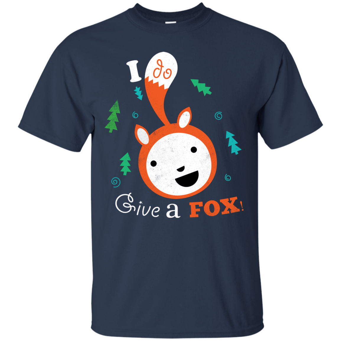 T-Shirts Navy / S Giving a Fox T-Shirt