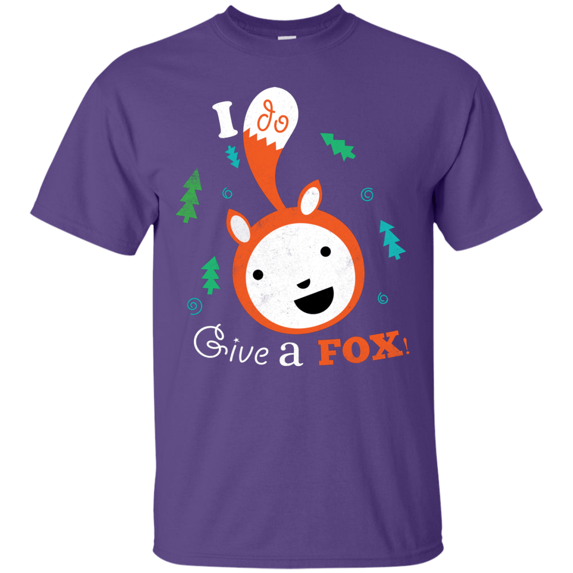 T-Shirts Purple / S Giving a Fox T-Shirt