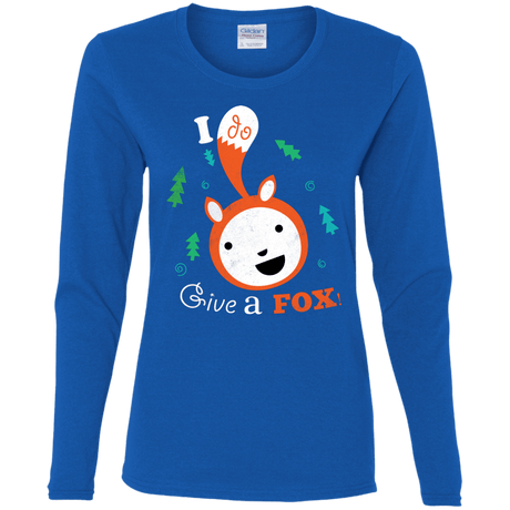 T-Shirts Royal / S Giving a Fox Women's Long Sleeve T-Shirt