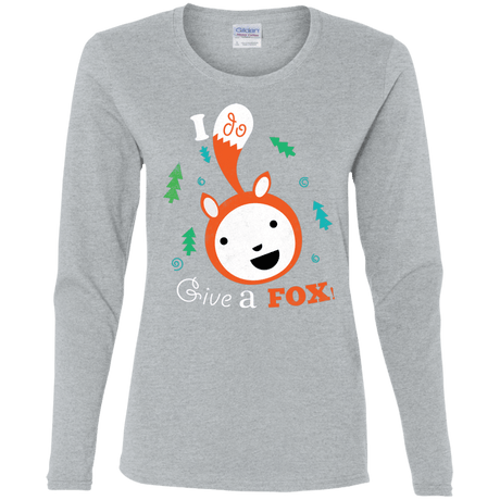 T-Shirts Sport Grey / S Giving a Fox Women's Long Sleeve T-Shirt