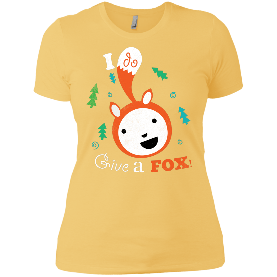 T-Shirts Banana Cream/ / X-Small Giving a Fox Women's Premium T-Shirt