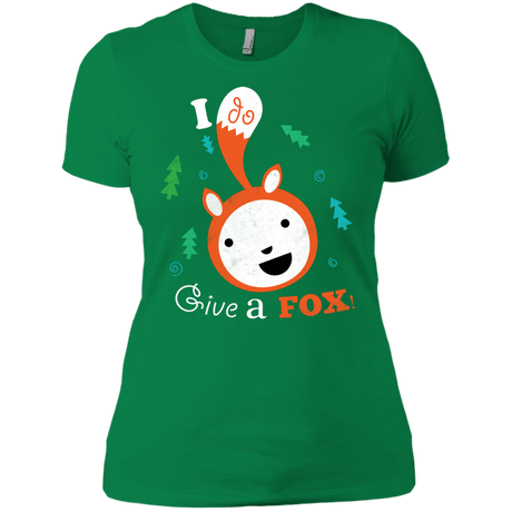 T-Shirts Kelly Green / X-Small Giving a Fox Women's Premium T-Shirt