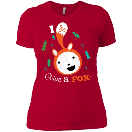 T-Shirts Red / X-Small Giving a Fox Women's Premium T-Shirt