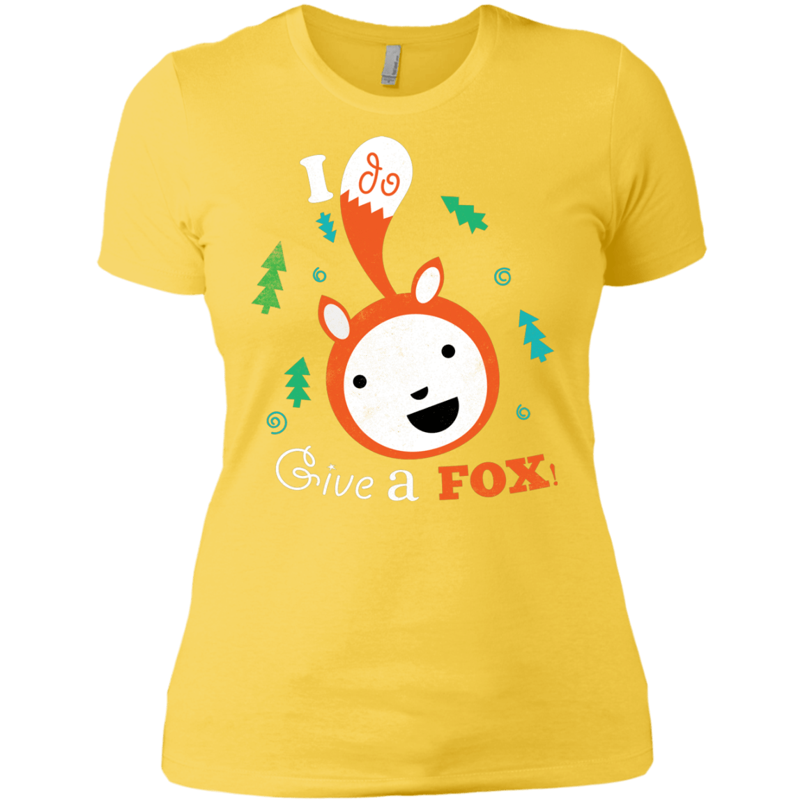 T-Shirts Vibrant Yellow / X-Small Giving a Fox Women's Premium T-Shirt