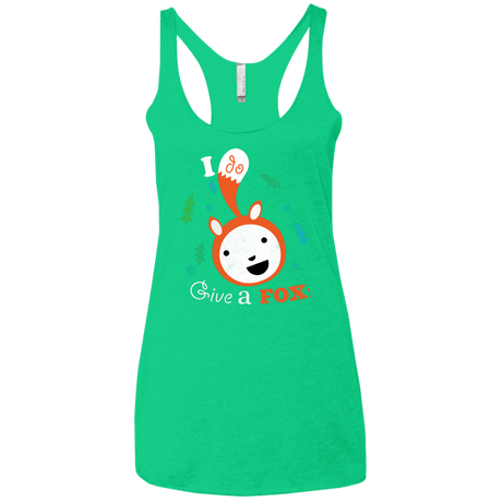 T-Shirts Envy / X-Small Giving a Fox Women's Triblend Racerback Tank