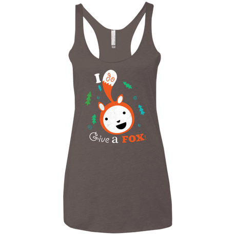 T-Shirts Macchiato / X-Small Giving a Fox Women's Triblend Racerback Tank