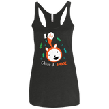 T-Shirts Vintage Black / X-Small Giving a Fox Women's Triblend Racerback Tank