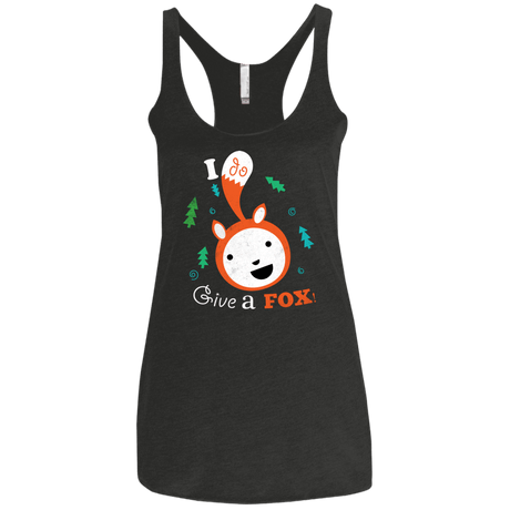 T-Shirts Vintage Black / X-Small Giving a Fox Women's Triblend Racerback Tank