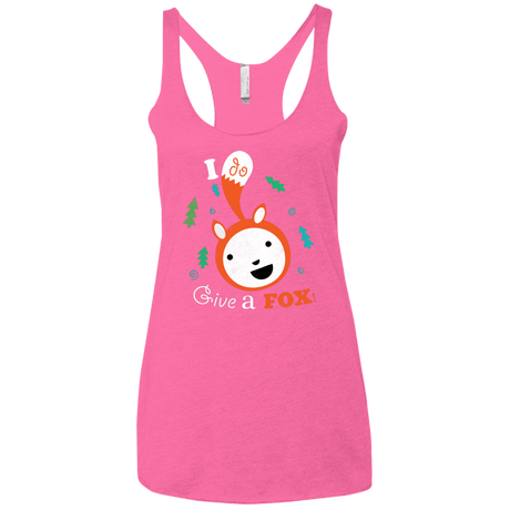 T-Shirts Vintage Pink / X-Small Giving a Fox Women's Triblend Racerback Tank