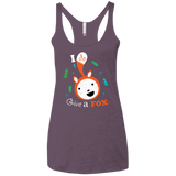 T-Shirts Vintage Purple / X-Small Giving a Fox Women's Triblend Racerback Tank