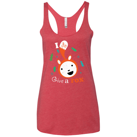 T-Shirts Vintage Red / X-Small Giving a Fox Women's Triblend Racerback Tank