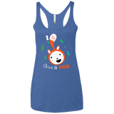 T-Shirts Vintage Royal / X-Small Giving a Fox Women's Triblend Racerback Tank