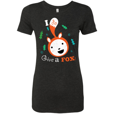 T-Shirts Vintage Black / S Giving a Fox Women's Triblend T-Shirt