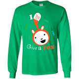 T-Shirts Irish Green / YS Giving a Fox Youth Long Sleeve T-Shirt