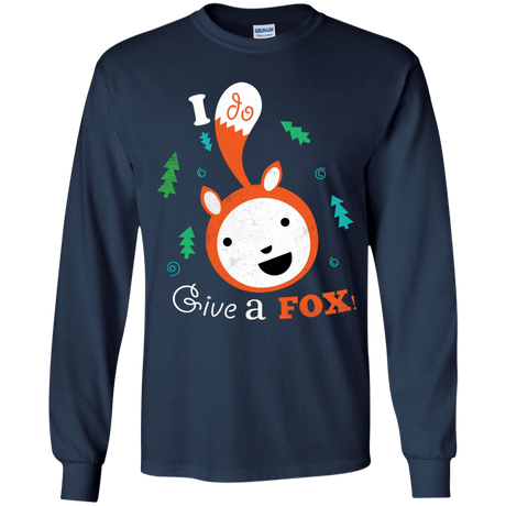 T-Shirts Navy / YS Giving a Fox Youth Long Sleeve T-Shirt