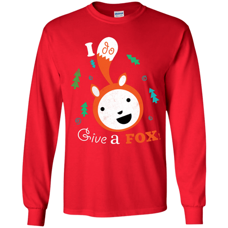 T-Shirts Red / YS Giving a Fox Youth Long Sleeve T-Shirt