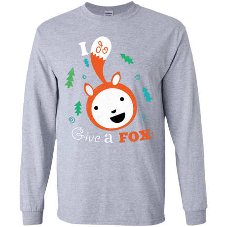 T-Shirts Sport Grey / YS Giving a Fox Youth Long Sleeve T-Shirt