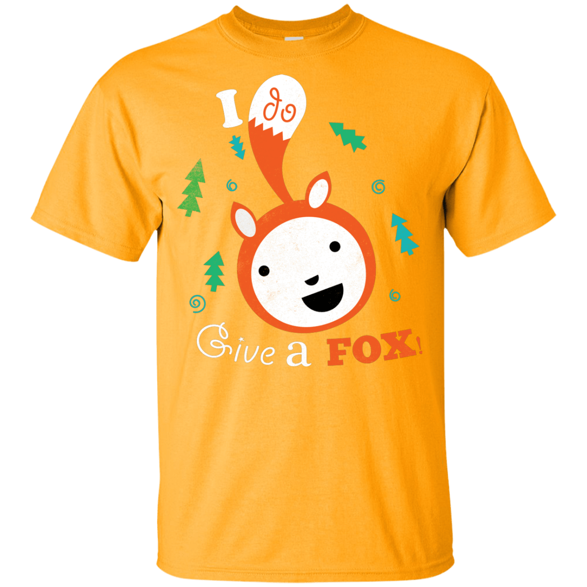 T-Shirts Gold / YXS Giving a Fox Youth T-Shirt