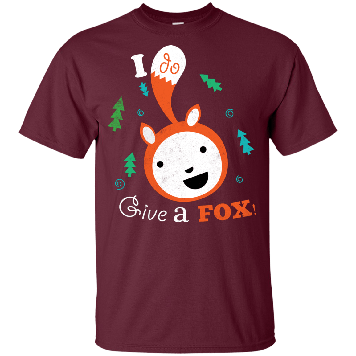 T-Shirts Maroon / YXS Giving a Fox Youth T-Shirt