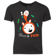 T-Shirts Vintage Black / YXS Giving a Fox Youth Triblend T-Shirt