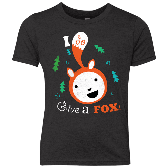 T-Shirts Vintage Black / YXS Giving a Fox Youth Triblend T-Shirt