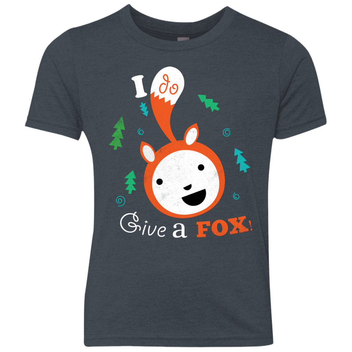 T-Shirts Vintage Navy / YXS Giving a Fox Youth Triblend T-Shirt