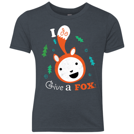 T-Shirts Vintage Navy / YXS Giving a Fox Youth Triblend T-Shirt