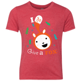 T-Shirts Vintage Red / YXS Giving a Fox Youth Triblend T-Shirt