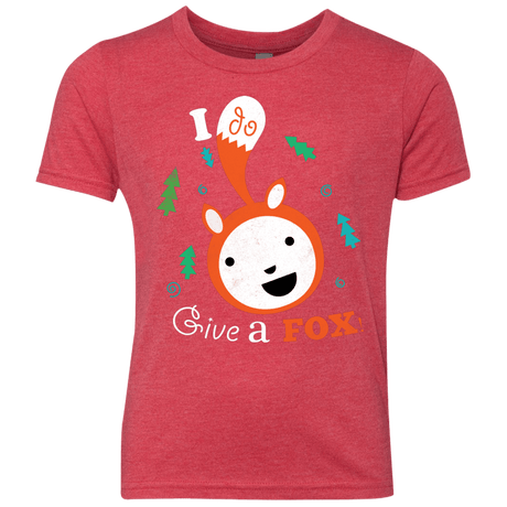 T-Shirts Vintage Red / YXS Giving a Fox Youth Triblend T-Shirt