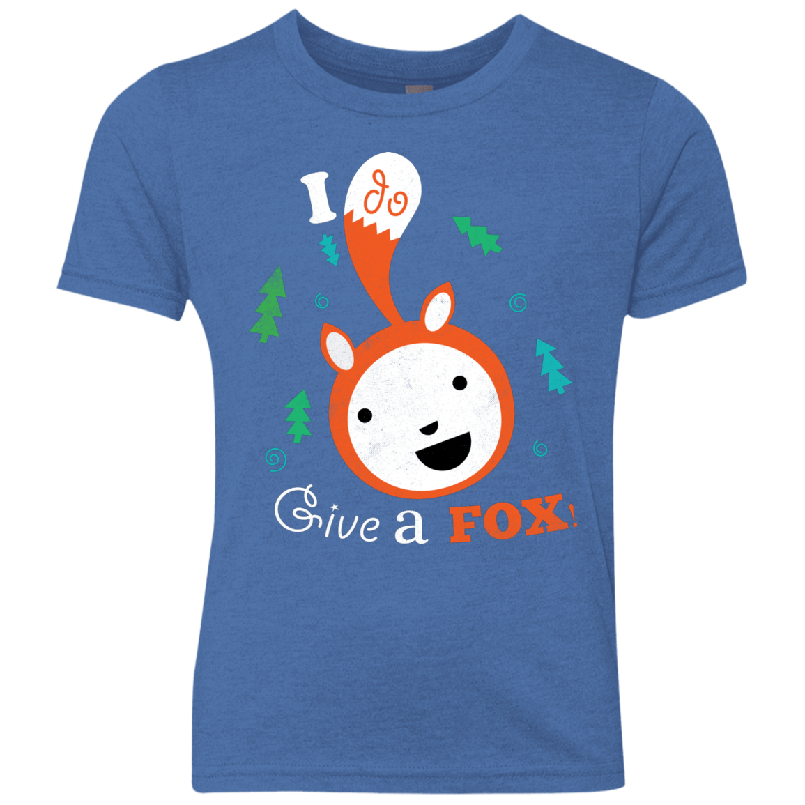 T-Shirts Vintage Royal / YXS Giving a Fox Youth Triblend T-Shirt