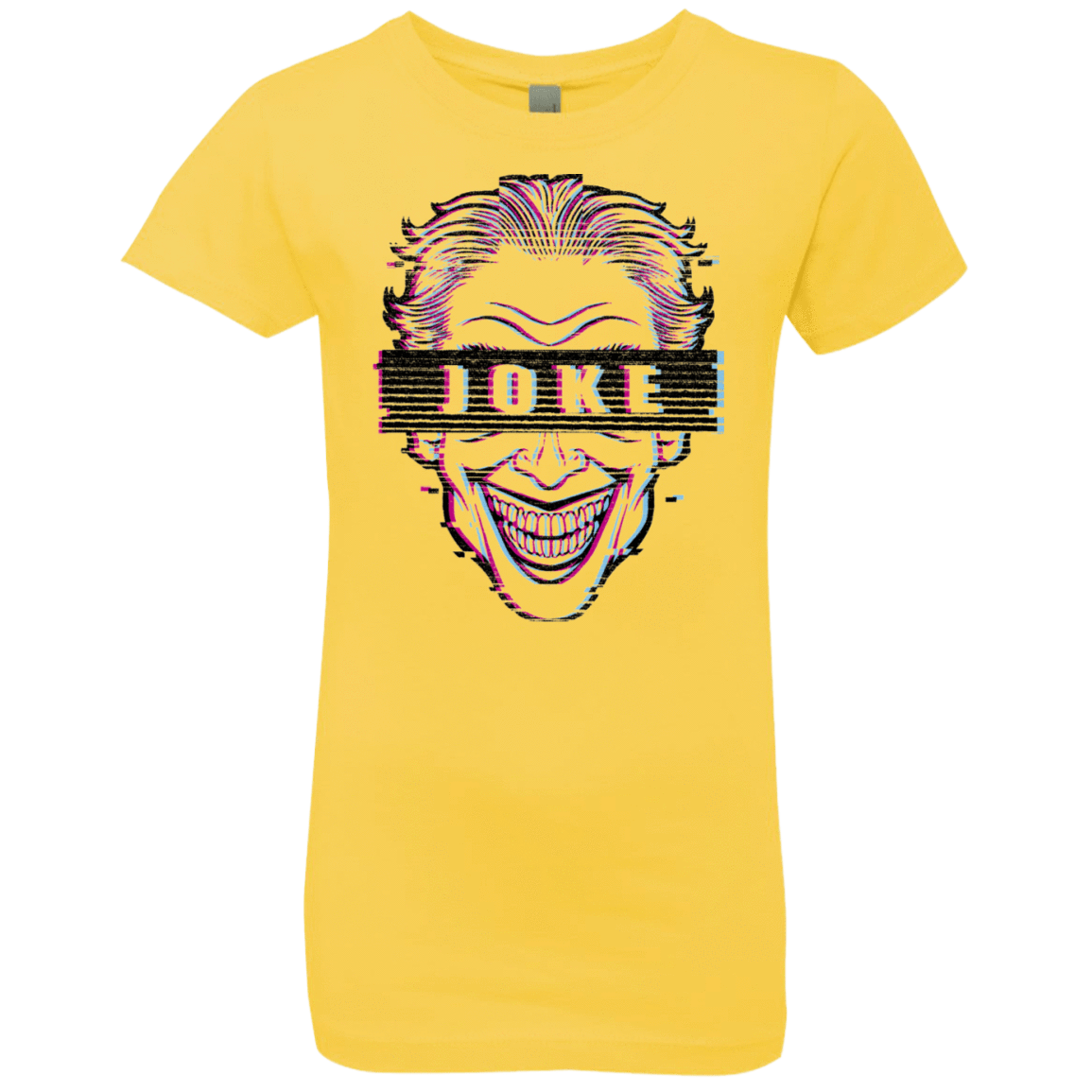 T-Shirts Vibrant Yellow / YXS Glitch Joke Girls Premium T-Shirt