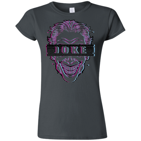 T-Shirts Charcoal / S Glitch Joke Junior Slimmer-Fit T-Shirt