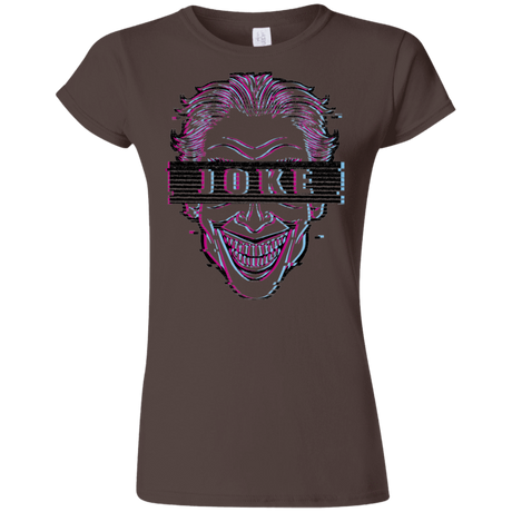 T-Shirts Dark Chocolate / S Glitch Joke Junior Slimmer-Fit T-Shirt