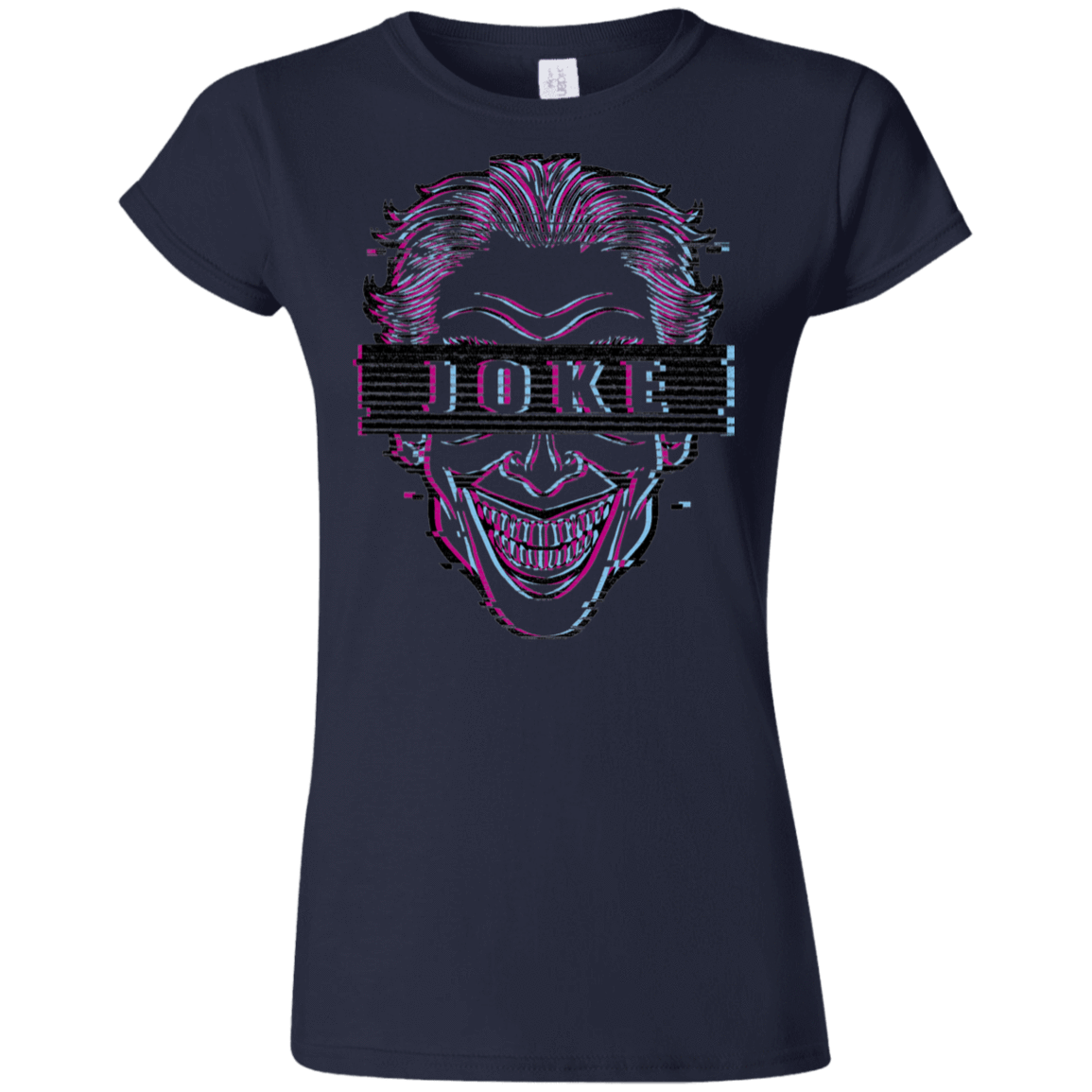 T-Shirts Navy / S Glitch Joke Junior Slimmer-Fit T-Shirt