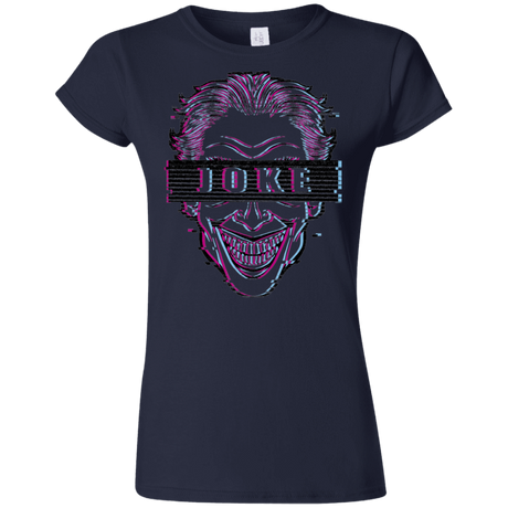 T-Shirts Navy / S Glitch Joke Junior Slimmer-Fit T-Shirt