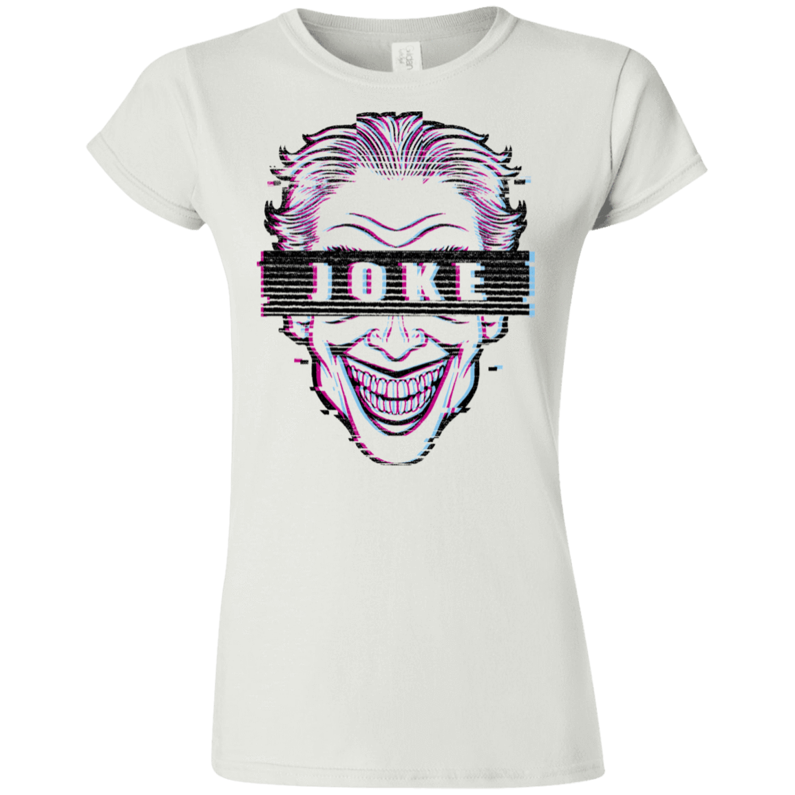 T-Shirts White / S Glitch Joke Junior Slimmer-Fit T-Shirt