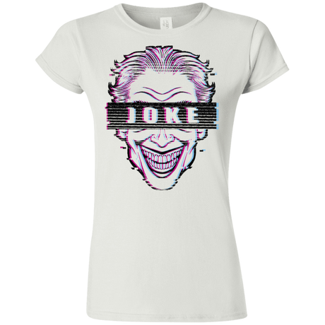 T-Shirts White / S Glitch Joke Junior Slimmer-Fit T-Shirt