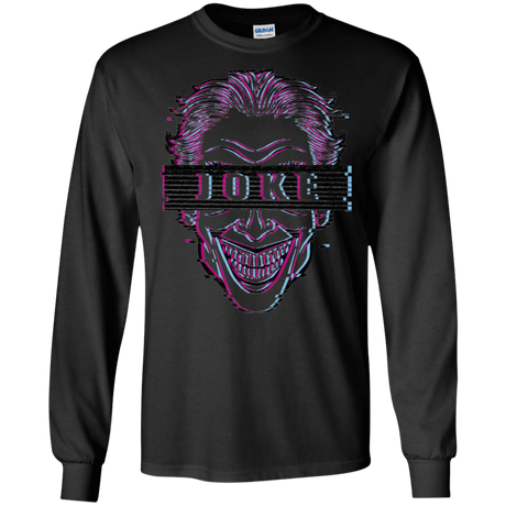 T-Shirts Black / S Glitch Joke Men's Long Sleeve T-Shirt