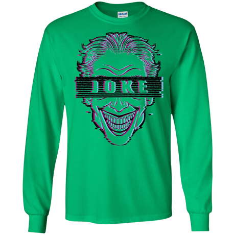 T-Shirts Irish Green / S Glitch Joke Men's Long Sleeve T-Shirt