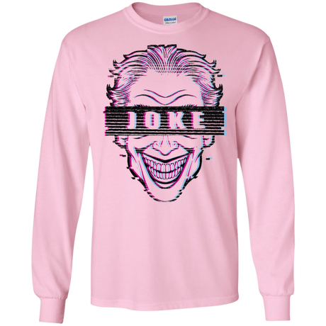 T-Shirts Light Pink / S Glitch Joke Men's Long Sleeve T-Shirt