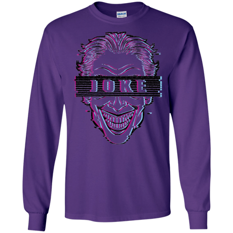 T-Shirts Purple / S Glitch Joke Men's Long Sleeve T-Shirt