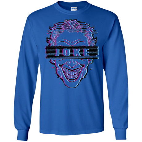T-Shirts Royal / S Glitch Joke Men's Long Sleeve T-Shirt