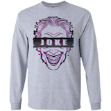 T-Shirts Sport Grey / S Glitch Joke Men's Long Sleeve T-Shirt