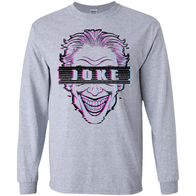 T-Shirts Sport Grey / S Glitch Joke Men's Long Sleeve T-Shirt