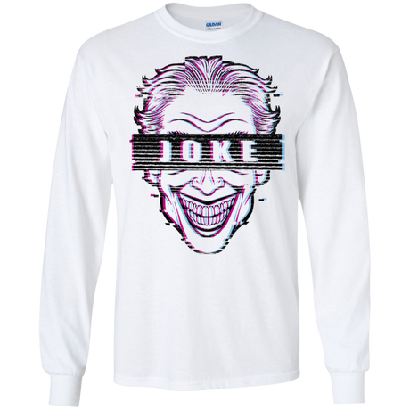 T-Shirts White / S Glitch Joke Men's Long Sleeve T-Shirt