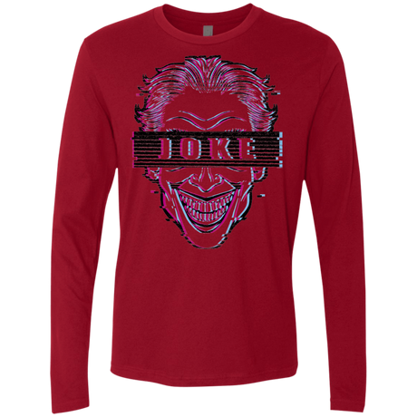 T-Shirts Cardinal / S Glitch Joke Men's Premium Long Sleeve