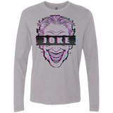 T-Shirts Heather Grey / S Glitch Joke Men's Premium Long Sleeve