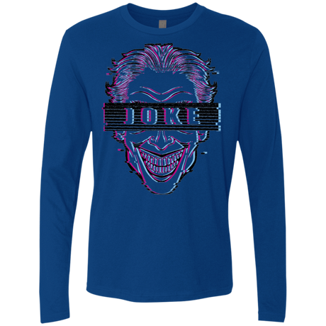 T-Shirts Royal / S Glitch Joke Men's Premium Long Sleeve